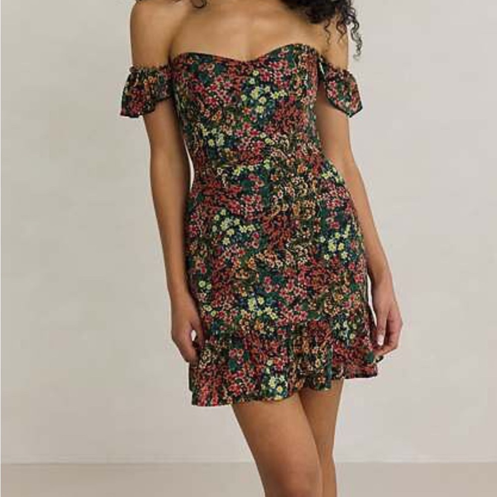 Park & Fifth - Floral Off-Shoulder Dress